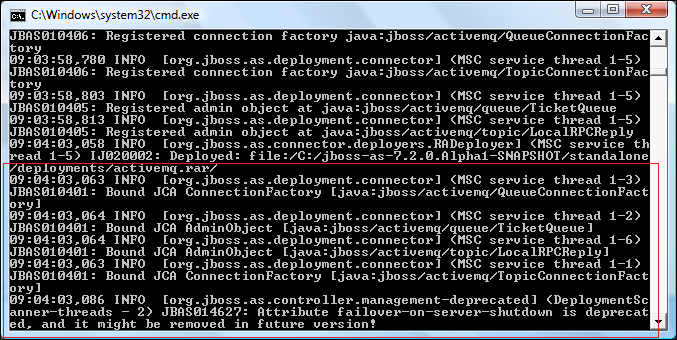 Installing the ActiveMQ resource adapter