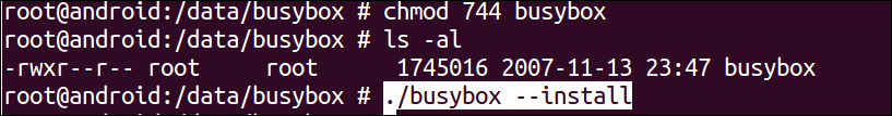 Setting up Busybox
