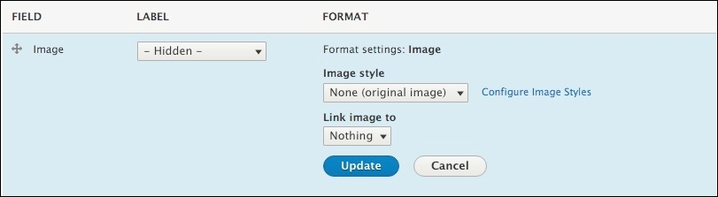 Formatting fields