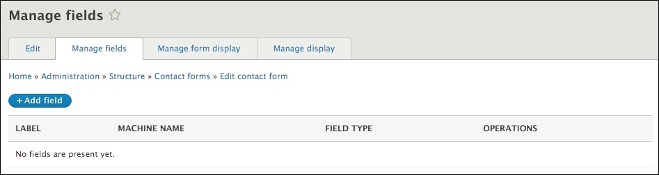 Managing form fields