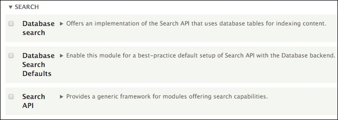 Installing the Search API