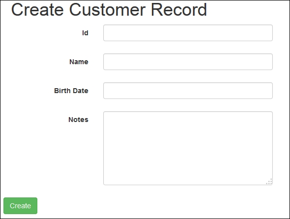 Customizing the autogenerated form