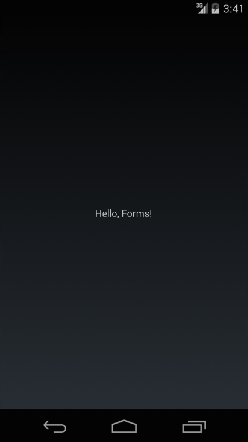 Creating Hello World in Xamarin.Forms