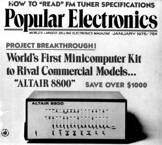Popular Electronics, January 1975 (detail).