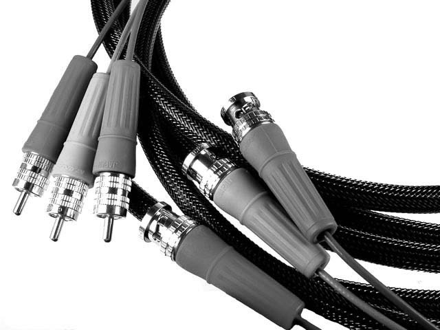 Component video cables with BNC connectors