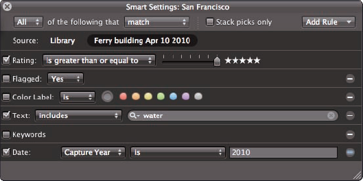 An image search that's easy to do in Aperture but just not practical in iPhoto.