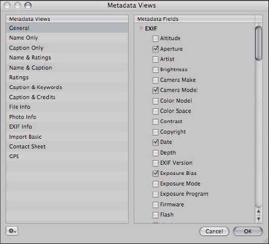 The Metadata Views customization dialog helps you create exactly what you need.