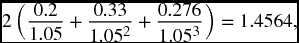 numbered Display Equation