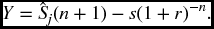 numbered Display Equation