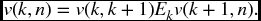 numbered Display Equation