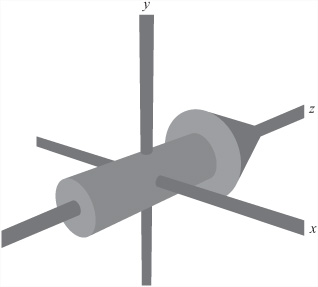 An arrow model in its untransformed state.