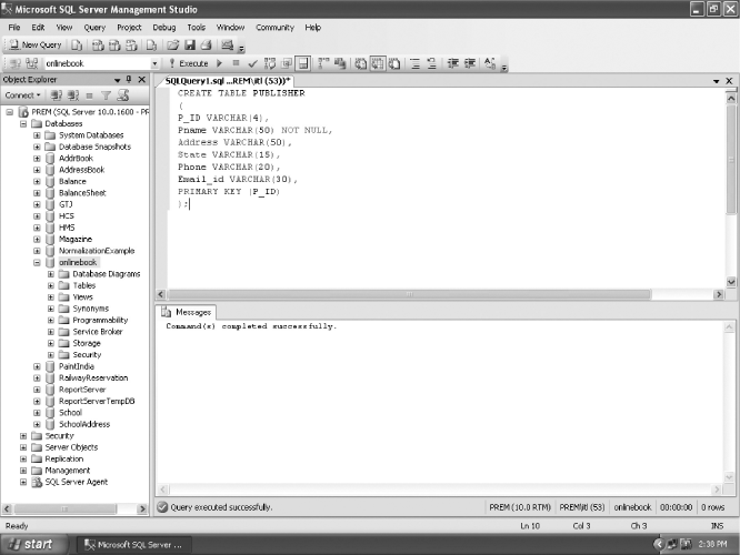 Fig. 18.5 SQL Server Management Studio