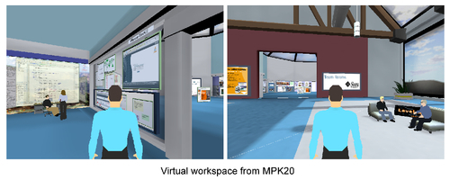 Using virtual world for business