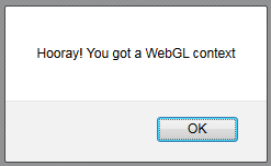 Time for action — accessing the WebGL context