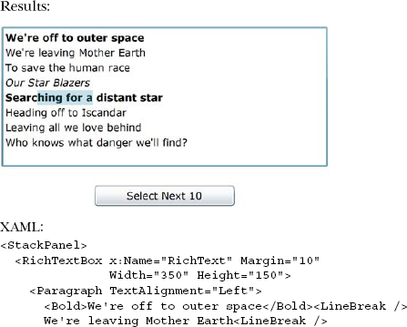 Programmatically selecting text in the RichTextBox