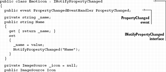 Implementing the INotifyPropertyChanged interface (C#)