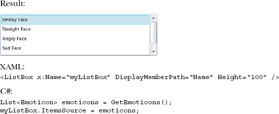 Using the DisplayMemberPath to improve the display of a list of items