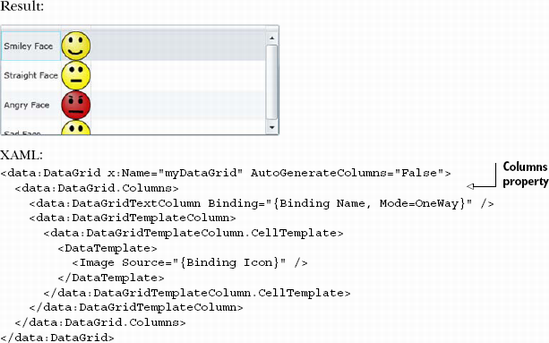 Manually adding columns to a DataGrid