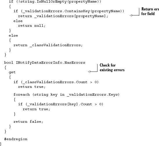 INotifyDataErrorInfo implementation