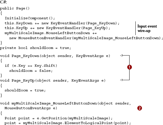 Implementing zoom functionality