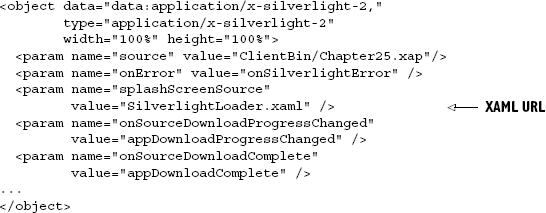 Associating the preloader with the Silverlight application