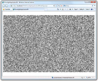 The completed white noise video generator. When I was a boy, I used to imagine I was watching an epic ant battle from high overhead. Well, until I saw Poltergeist, which forever changed the nature of white noise on the TV.