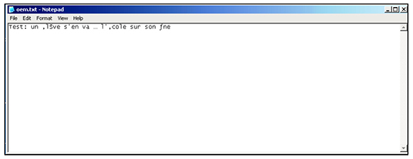 OEM Characters in Notepad