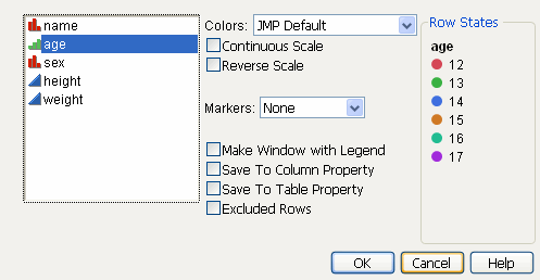 Color or Mark by Column