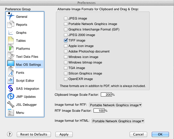 Mac OS Settings Preferences