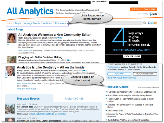 Display 3.19: Home Page of the www.allanalytics.com Website