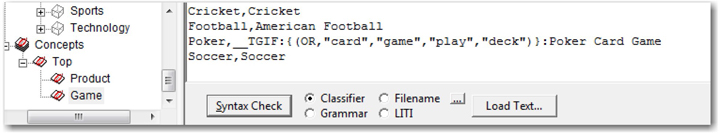 Display 7.20: Example Showing Use of Disambiguation Operator in Classifier Concept