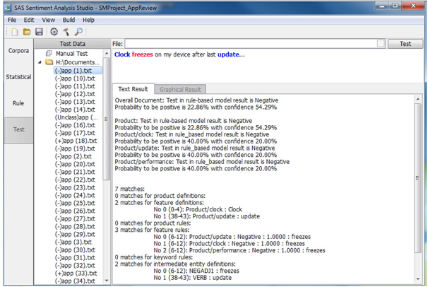 Display C3.27 Single text file test result (Negative Directory)