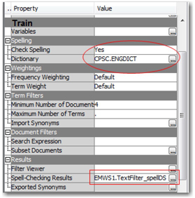 Display C4.4: Properties in Text Filter node to enable spell check