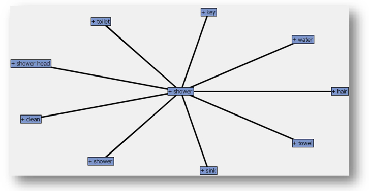 Display C6.2. Concept link diagram for the term “shower”