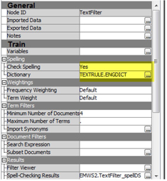 Display C6.17. Text Filter node property panel