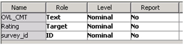 Display C9.1 Variables list window in data source creation