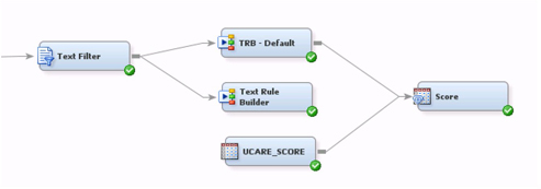 Display C9.18 Partial diagram process flow with the score node and score data set