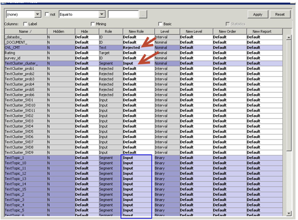 Display C9.21 Changing Variable Roles via Metadata Node