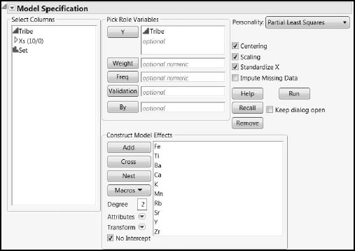 Figure 1.3: Populated Fit Model Launch Window