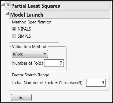 Figure 1.4: PLS Model Launch Control Panel