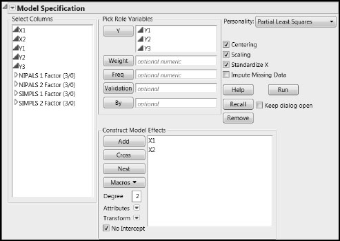 Figure 4.17: Fit Model Window