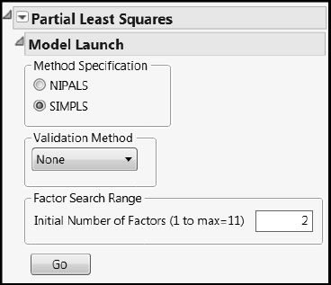 Figure 5.5: Specification for PLS Model Launch Control Panel