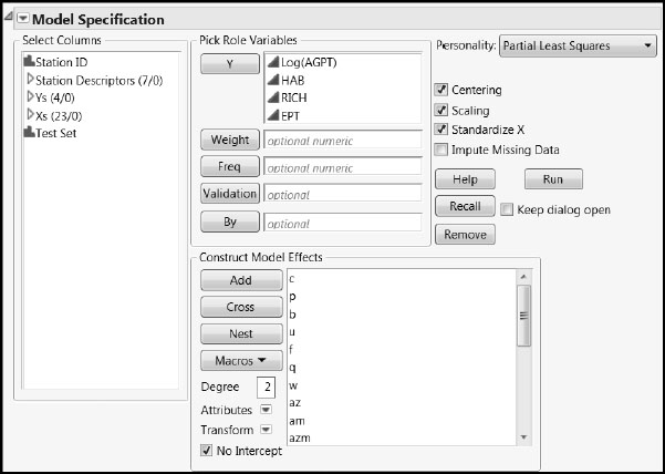 Figure 7.31: Fit Model Window