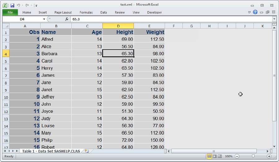 Figure 7.1: Using native Excel formats in TAGSETS.EXCELXP