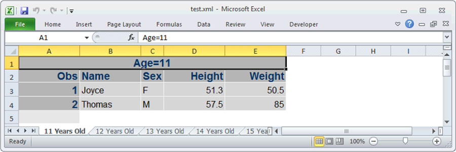 Figure 7.10: Explicit worksheet names including BY group information