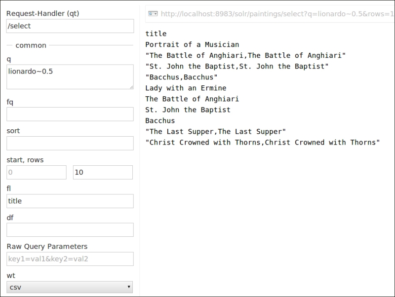 Time for action – searching the new data in the paintings core