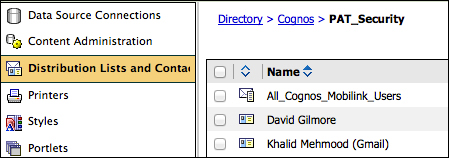 Distribution Lists and Contacts