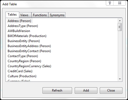 Creating views with SSMS 2014