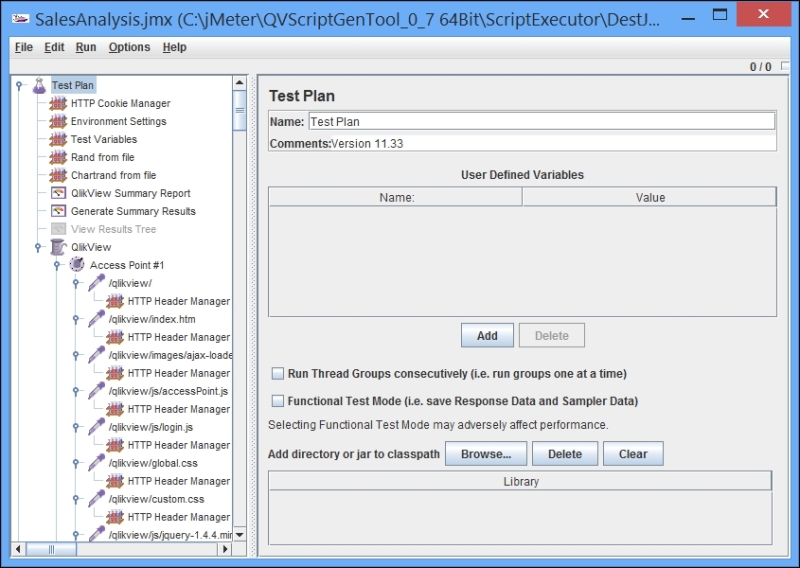 Running an example execution