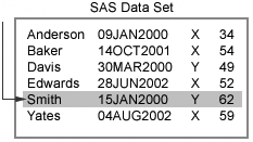 sample SAS data set